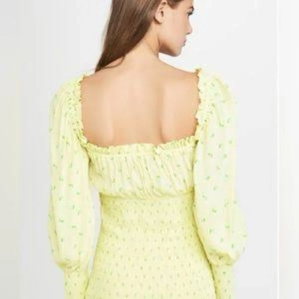 Faithfull the Brand Gombardy Mini Dress Bisset Yellow Floral Print (17)